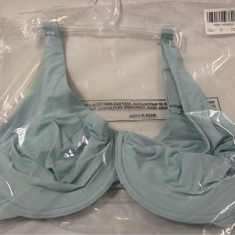 NWT Modern Movement Light Blue Underwire Bra